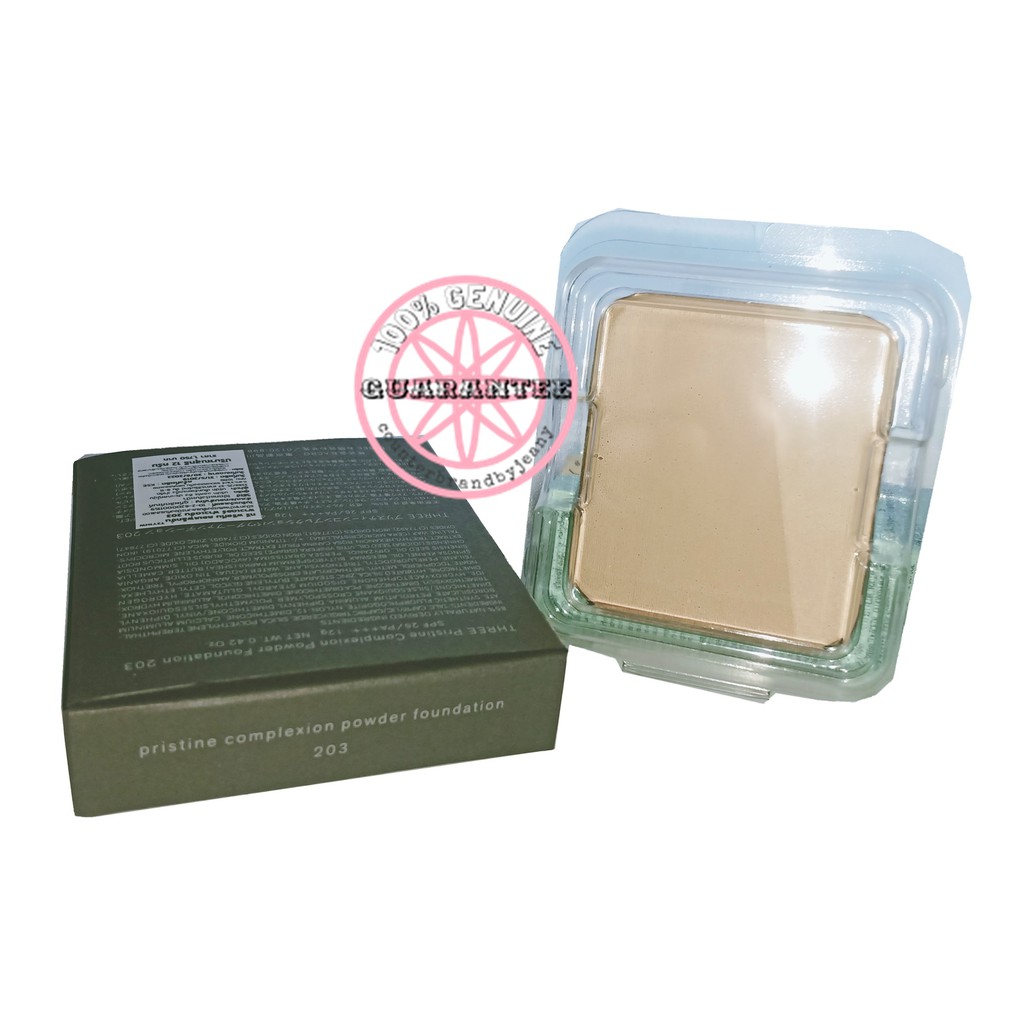 ป้ายไทย ของแท้ THREE Pristine Complexion Powder Foundation Shopee