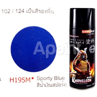 ภาพหน้าปกสินค้าสีสเปรย์น้ำเงินสปอร์ต H195M สีสเปรย์ซามูไร - Sporty Blue Spray Samurai 400ml. ที่เกี่ยวข้อง