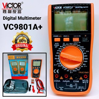 VICTOR 9801+ Digital Multimeter มัลติมิเตอร์ดิจิตอล มัลมิเตอร์วัดไฟแบบดิจิตอล มิเตอร์วัดไฟ ดิจิตอลมัลติมิเตอร์