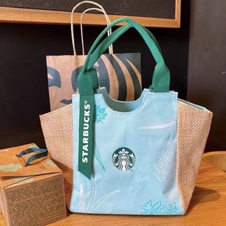 พร้อมส่ง กระเป๋าStarbuck 💚 ลายฮิต