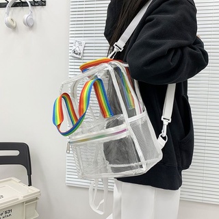 กระเป๋าสะพายไหล่ PVC Fashion Travel Jelly Bag