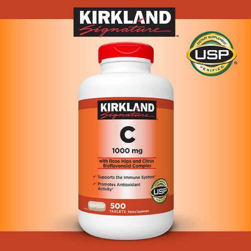 พร้อมส่ง-แท้-kirkland-vitamin-c-1000-mg-500-tablets-นำเข้าจากเกาหลี-exp-2025-08-30