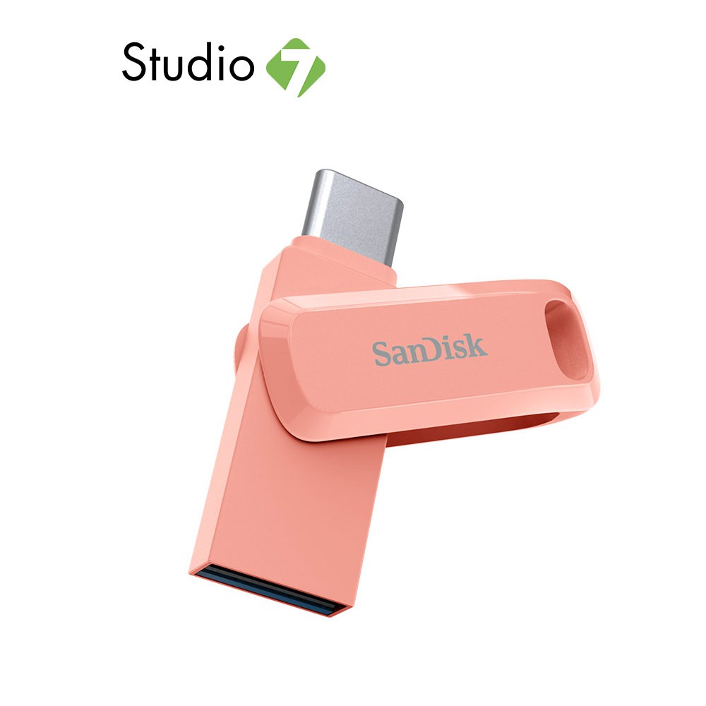 ภาพหน้าปกสินค้าSanDisk Ultra Dual Drive GO Type-C 64GB-128GB Pink แฟลชไดร์ฟ by Studio7