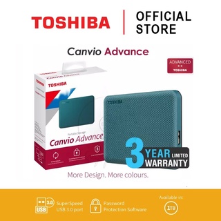 ภาพขนาดย่อของภาพหน้าปกสินค้าToshiba External HDD (1TB) USB 3.2 SuperSpeed, รุ่น (Canvio Advance V10) Security Auto-backup 2.5" สีเขียว ฮาร์ดดิสพกพา Portable Hard drive ฟรี  กระเป๋ากันกระแทก (TSB-HDTCA10AG3AA) จากร้าน toshibastorage_online บน Shopee ภาพที่ 7