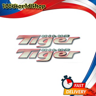 สติ๊กเกอร์  Sticker TIGER สี Red Hilux Tiger Sr5 Toyota 2, 4 ประตู ปี2002 - 2005