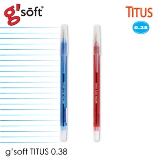 ภาพหน้าปกสินค้าปากกาลูกลื่น G\'Soft รุ่น Titus 0.38 (จำนวน 1 ด้าม) ซึ่งคุณอาจชอบราคาและรีวิวของสินค้านี้