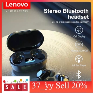 37_yy Lenovo Xt91 หูฟัง TWS Bluetooth 5.0 ระบบเสียงสเตอริโอ Standard Edition หูฟังบลูทูธ สมอลทอร์คไร้สาย หูฟังมือถือ