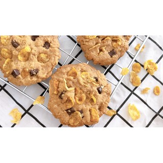 ภาพขนาดย่อของภาพหน้าปกสินค้าMilk Chocolate Cornflakes Cookies ขนม มิ้ลค์ช็อคโกแลตคอนเฟลคคุกกี้ ไม่ใช้น้ำตาลขัดสี ดีต่อสุขภาพ จากร้าน TH_11798983 บน Shopee