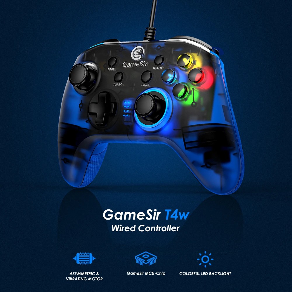 ภาพสินค้าGameSir T4w Wired Controller จอยเกมถูกออกแบบสำหรับการเล่นเกมบน PC และ NintendoSwitch จากร้าน qoomartthailand บน Shopee ภาพที่ 1