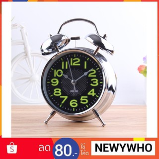 ภาพขนาดย่อของภาพหน้าปกสินค้านาฬิกาปลุก นาฬิกาปลุกตั้งโต๊ะ นาฬิกาปลุกดัง เสียงกระดิ่ง นาฬิกา Alarm clock นาฬิกา รุ่น 4นิ้ว จากร้าน kingskypin บน Shopee