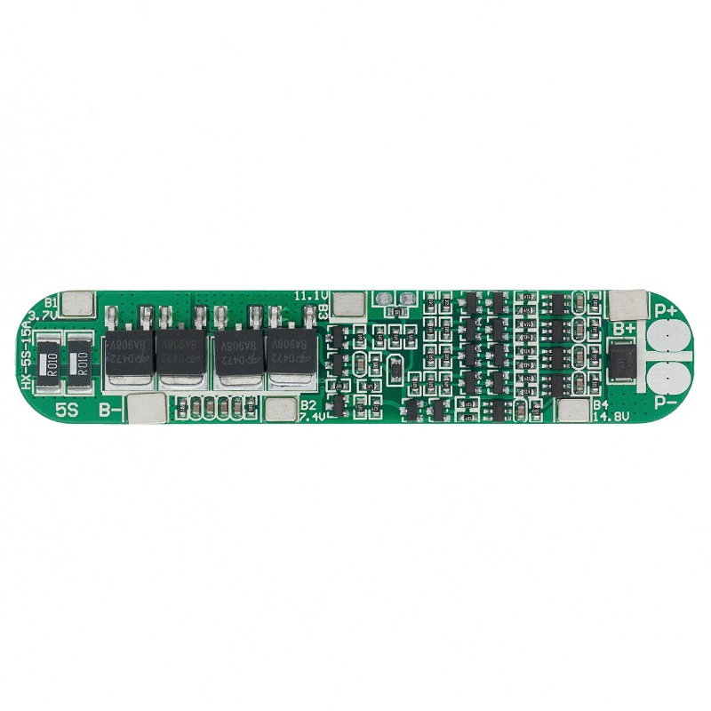 บอร์ดวงจรชาร์จแบตเตอรี่ลิเธียม 5S 15A Li-ion 18650 PCB BMS 18.5V 21V ...