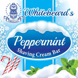 สินค้า Whitebeard Men\'s Premium Peppermint Shaving Cream Soap Bar