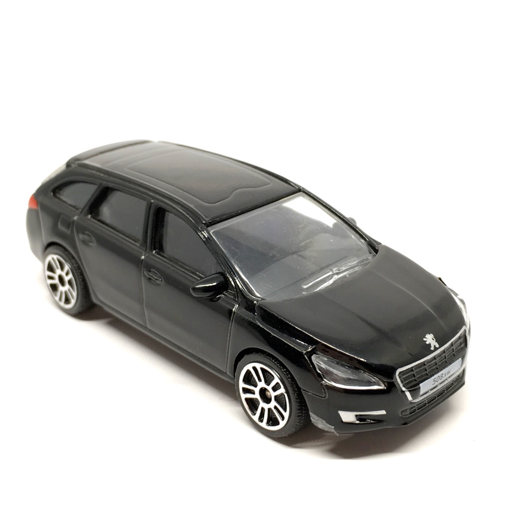 Miniature Peugeot 508 SW Noir - Échelle 1/55 - Marque Majorette - Modèle En Métal, Occasion En état Quasi Neuf
