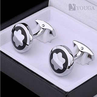 สินค้า ☢ประณีต Cufflinks คุณภาพสำเร็จรูปมือแกะสลักภาษาฝรั่งเศสคำ Cufflinks Cufflinks เสื้อ Cufflinks ของขวัญกล่อง Tide