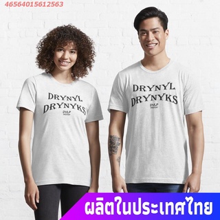 ผ้าฝ้าย 100%พริกแดงร้อน ผู้หญิง ผู้ชาย DRYNYL DRYNYKS Essential T-Shirt discount เสื้อยืดผ้าฝ้ายS-3XL