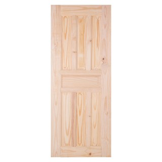 PINE DOOR MODERN DOORS CE115 90X200CM ประตูไม้สน MODERN DOORS CE115 90x200 ซม. สีธรรมชาติ ประตูบานเปิด ประตูและวงกบ ประต