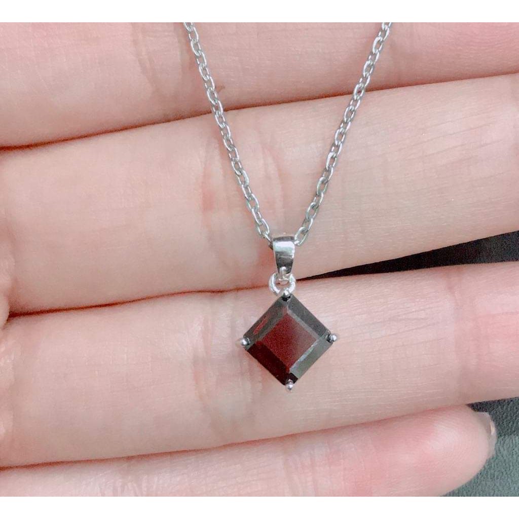 จี้พลอยแท้-โกเมน-garnet-สร้อยคอเงิน-925-na1175-gar