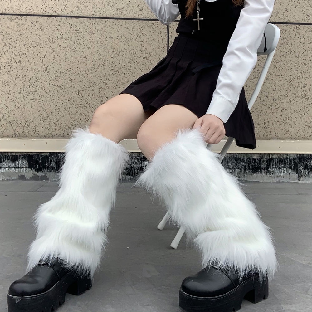 y2k-y2k-หลอดน้องสาวญี่ปุ่นนุ่มlolitaถุงเท้ากองเด็กที่อบอุ่นขาหนาjkโลลิต้าสั้นฤดูใบไม้ร่วงและฤดูหนาว