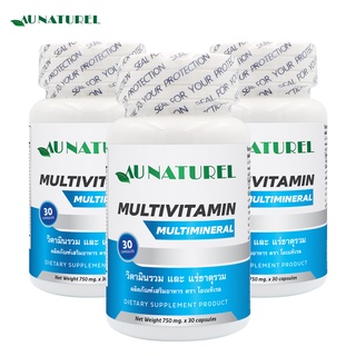 [แพ็ค 3 ขวด สุดคุ้ม] วิตามินรวม และ แร่ธาตุรวม โอเนทิเรล Multivitamin &amp; Multimineral Au Naturel มัลติวิตามิน