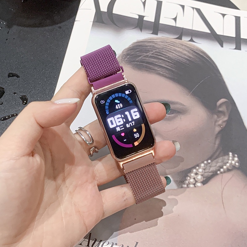 ภาพสินค้าสายนาฬิกาข้อมือไล่โทนสี Milanese Loop สําหรับ Huawei Watch จากร้าน moyte.th บน Shopee ภาพที่ 5