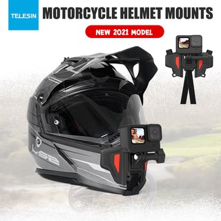 ภาพหน้าปกสินค้าTELESIN สายรัดคาง ติดหมวกกันน๊อค Generation 2 กาวติดหมวก gopro helmet mount สำหรับกล้อง Action Camera GOPRO OSMO SJ EKEN ที่เกี่ยวข้อง