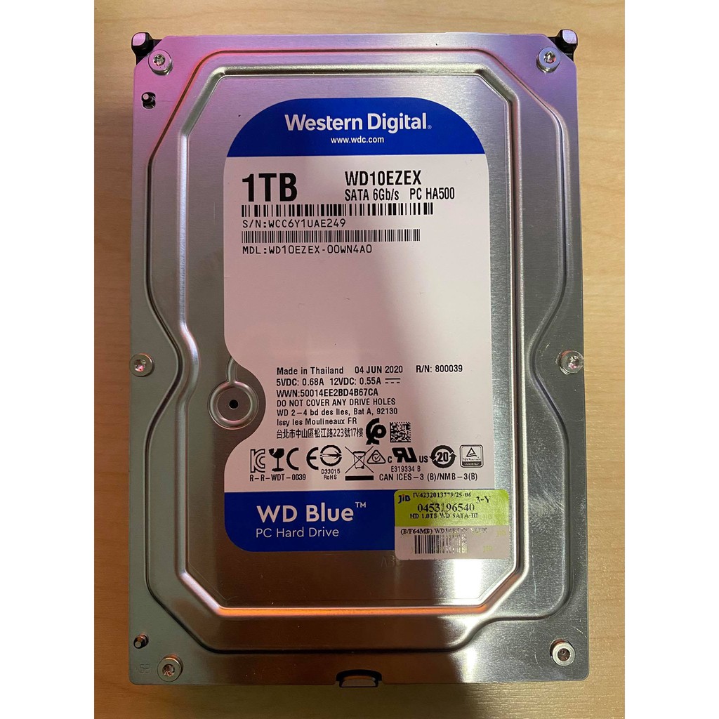 preferred1-tb-3-5-hdd-ฮาร์ดดิสก์-3-5-นิ้ว-hard-disk-1tb-wd-blue-sata-iii-wd10ezex-ไม่-bad-ไม่สี-ใช้งานปกติ