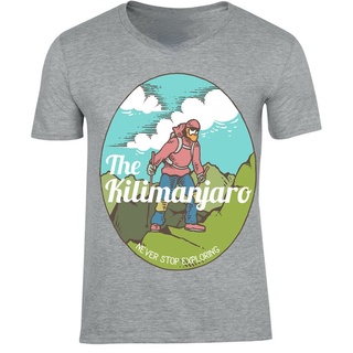 เสื้อยืดโอเวอร์ไซส์ใหม่เสื้อยืดอินเทรนด์ Kilimanjaro Camiseta ฤดูร้อนสําหรับผู้ชายS-3XL