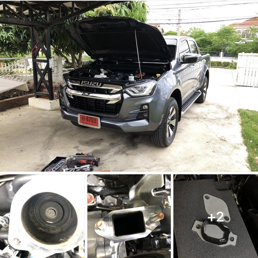 ชุดอุด-egr-ป้องกันไฟโชว์-isuzu-d-max-1-9-2020-2021-2022-2023-d-romax-กล่อง-แอร์โฟร-แผ่นอุด-egr