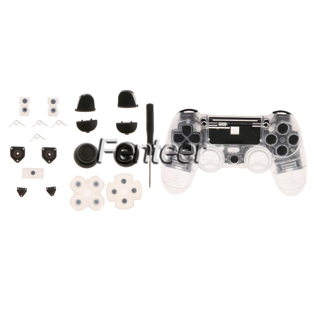 เคสแบบใส + L 1 R 2 L 2 R 2 สำหรับ PS 4 Controller