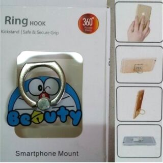 แหวนตั้งโทรศัพท์ (Ring stent) ตัวแหวนหมุนได้ 360 องศา ลาย โดราเอม่อน Doraemon