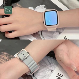 สําหรับแอปเปิ้ลวอช สายนาฬิกา 8 se 7 6 se 5 4 3 สายนาฬิกา smart watch สายนิ่ม  ปรับง่าย สาย 38/40/44/42/45  สายนาฬิกา