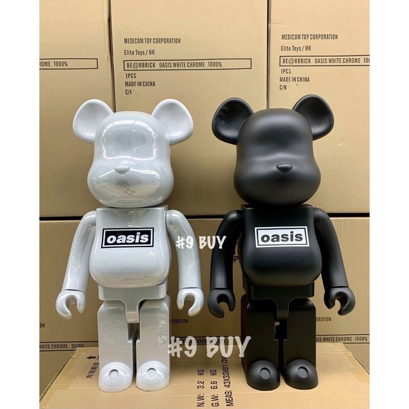 Medicom Oasis Merchandising Black Rubber 1000% Bearbrick