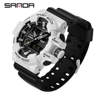 New SANDA Sports Mens Watches Top Brand Luxury Military Quartz Watch Men Waterproof S Shock Wristwatches relogio mascul