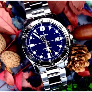 ภาพขนาดย่อของภาพหน้าปกสินค้านาฬิกาผู้ชาย คาชิโอ สายสเเตนเลส มีวันทีใช้งานได้จิง รุ่นใหม่ มี4สี ราคาประหยัด จากร้าน hommmmmm บน Shopee