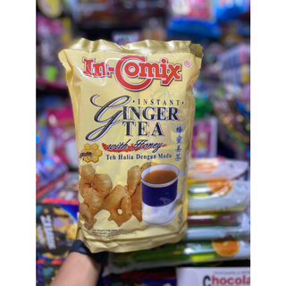 In-comix Ginger Tea With Honey น้ำขิงร้อนผสมน้ำผึ้ง เผ็ดร้อน กลมกล่อม 18ซอง