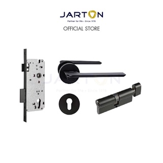 JARTON มือจับก้านโยก มอร์ทิสครบเซ็ตห้องทั่วไป 7So รุ่น 121141 สีดำ Black