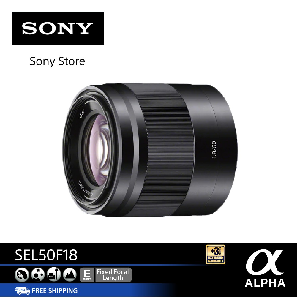 SONY SEL50F18 Sony Lens APS-C Bright, High Performance Portrait Lens ...