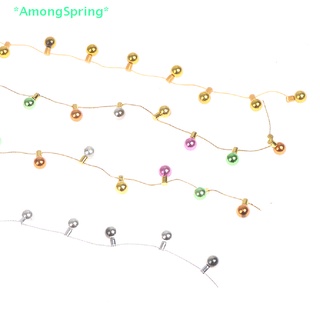 Amongspring&gt; ใหม่ สายไฟปลอม ขนาดเล็ก 1 เมตร อุปกรณ์เสริม สําหรับตกแต่งบ้านตุ๊กตา