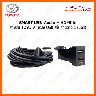 SMART USB ช่องเสียบ USB Audio + HDMI ยาว 1 เมตร แบบสั้น รหัสสินค้า SM-TO-07