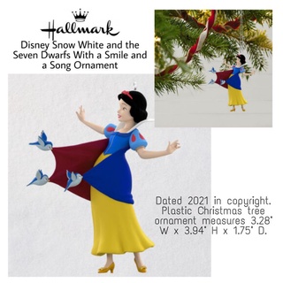 🇺🇸ลิขสิทธิ์​แท้​จาก​อเมริกา​🇺🇸 Hallmark​ Disney​ Ornament​ Year 2021 / SnowWhite ดิสนี่ย์​ออร์นาเม้น