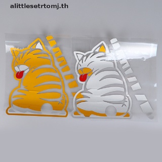 【alittlesetrtomj】สติกเกอร์ที่ปัดน้ําฝนกระจกหลัง ลายการ์ตูนอุ้งเท้าแมว 3D สําหรับติดตกแต่งรถยนต์