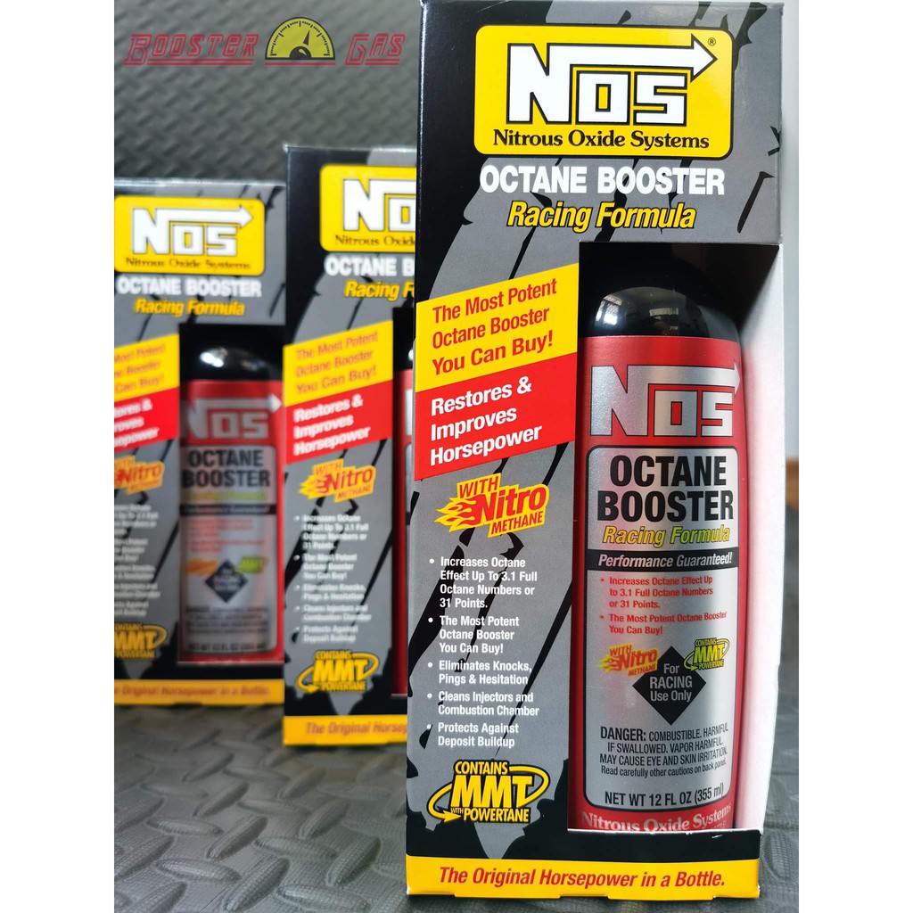 NOS OCTANE BOOSTER สารเพิ่มค่าอ๊อกเทนในน้ำมัน ทำความสะอาดหัวฉีดและห้อง ...