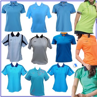 !!ลดล้างสตอคสู้โควิด มีเก็บเงินปลายทาง!! เสื้อโปโลหญิงสีฟ้า เสื้อโปโลสีฟ้า เสื้อฟ้า #1 แกรนด์ สปอร์ต grand sport แท้100%