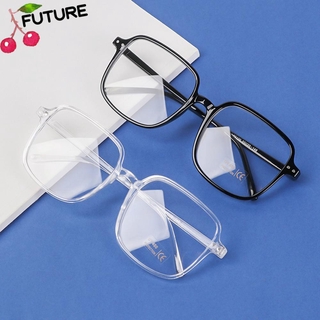 สินค้า Future แว่นตาสายตาสั้น -1.0~-4.0 กรอบสี่เหลี่ยม แบบใส ป้องกันแสงสีฟ้า ความละเอียดสูง สไตล์วินเทจ ลดความตึงเครียด เบาพิเศษ ทุกเพศ ทุกวัย