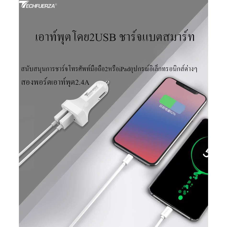 ชาร์จรถ-หัวชาร์ตในรถ-หัวชาร์จในรถยนต์-ที่ชาร์จในรถ-2-usb-car-charger-อะแดปเตอร์ช่องเสียบชาร์จ-usb-ชาร์จเร็ว