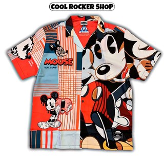 Cool Rocker : Oversize Shirt / เสื้อเชิ๊ต ลายมิคกี้ พร้อมส่ง