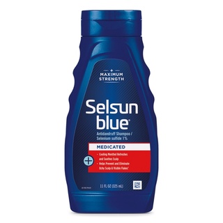 Selsun Blue Medicated Maximum Strength Dandruff Shampoo 325ml.