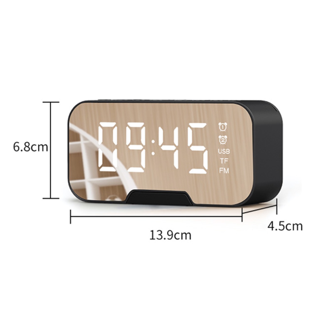ภาพหน้าปกสินค้าลำโพงนาฬิกา ลําโพงนาฬิกาปลุก alarm clock ลําโพงบลูทูลพกพา ลําโพงบลูทูธ bluetooth 5.0 มีจอLed ลําโพงเสียบUSB จากร้าน ricco.shop บน Shopee