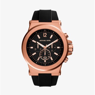 ภาพขนาดย่อของสินค้าMICHAEL KORS นาฬิกาข้อมือผู้ชาย รุ่น MK8184 Dylan Chronograph Black Dial - Rose Gold