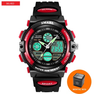 SMAEL Digital Watches Kids Dive 50M Water Resistant Wrist Watch Children S Shock Watch 0508 LED Clock Kids Sport Watch f